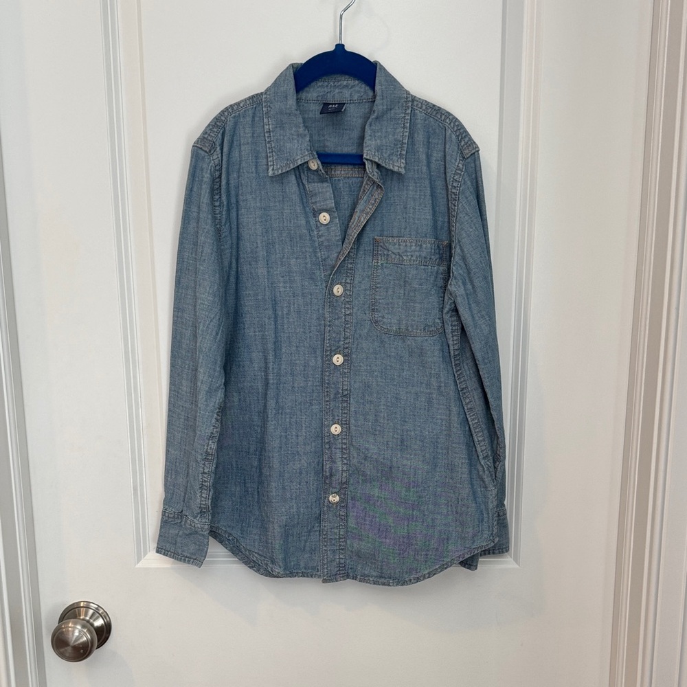 GAP Light Blue Denim Button Down Shirt